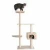 GleePet GP78560321 57-Inch Cat Tree In Beige With Playhouse And Perch -Pet Supplies Sales Shop 1 90e22243 6eba 4b1e b014 71078cff589d