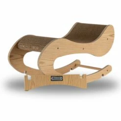 Armarkat Real Wood Medium Wooden Cat Rocking Chair, Detachable Cat Swing Chair