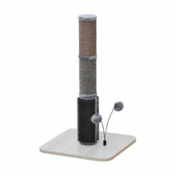 Urbane Durable Cat Scratcher With Rubber Massager & Teaser Ball