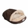Armarkat Slipper Shape Cat Bed For Indoor Cats & Dogs, Mocha/Beige