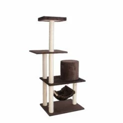 GleePet GP78590223 59-Inch Cat Tree In Coffee Brown With Condo And Hammock -Pet Supplies Sales Shop 2 f16b1ea5 fde0 40ae 85be d23723f697d2