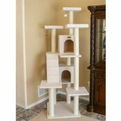 Armarkat B7701 Classic Cat Tree In Ivory, Jackson Galaxy Approved, Multi Levels With Ramp, Three Perches, Two Condos -Pet Supplies Sales Shop 3 1f2f3f7f 8348 414c a5a1 b7a896818e3f