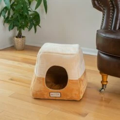 Armarkat 2-In-1 Cat Bed Cave Shape And Cuddle Pet Bed, Brown/Beige -Pet Supplies Sales Shop 3 217aa8de 44b1 4de4 ba90 05d0cc094e16