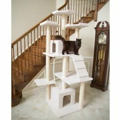 Armarkat B8201 Classic Cat Tree In Ivory, Jackson Galaxy Approved, Multi Levels With Ramp, Three Perches, Rope Swing, Two Condos -Pet Supplies Sales Shop 3 3c292542 2a47 443e 928e a6915ae73332