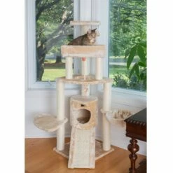 Armarkat Spacious Thick Fur Cat Tower With Basket Lounge, Ramp, Beige A5806 -Pet Supplies Sales Shop 3 57171902 2c4a 458a 92eb 6381ffe4cb9f