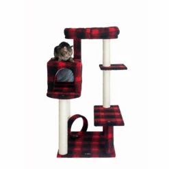 Armarkat B5008 50-Inch Classic Cat Tree With Veranda, Bench, MIni Perch, And Spacious Lounger In Scotch Plaid -Pet Supplies Sales Shop 3 5d5e10d9 c8df 4631 8a3b 1225ad1c012c