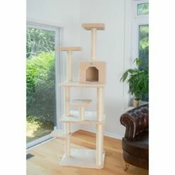 GleePet GP78740821 74-Inch Cat Tree With Seven Levels, Beige -Pet Supplies Sales Shop 3 baf99b0a 3627 43f7 98a3 00b663e0c593