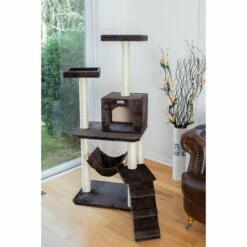GleePet GP78570923 57-Inch Cat Tree In Coffee Brown With Four Levels, Ramp, Hammock And Condo 9 GleePet GP78570923 57-Inch Cat Tree In Coffee Brown With Four Levels, Ramp, Hammock And Condo -Pet Supplies Sales Shop 3 bd11b85e f6b1 495a b65a 6f3f80557dab