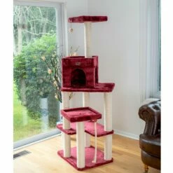 Armarkat Cat Tower, Ultra Thick Faux Fur Covered Cat Condo House A6902B, Burgundy; -Pet Supplies Sales Shop 3 ce152c74 3219 45f5 aa6c 073341da5544