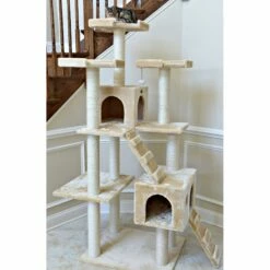 Armarkat 74" Multi-Level Cat Tree Large Cat Play Furniture With SratchhIng Posts, Large Playforms, A7401 Beige -Pet Supplies Sales Shop 3 e59d307f 6702 45a5 bce1 24bfdbed9955