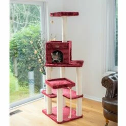 Armarkat Cat Tower, Ultra Thick Faux Fur Covered Cat Condo House A6902B, Burgundy; -Pet Supplies Sales Shop 4 474d0f25 4d3c 47b8 a592 04c77e90e60b