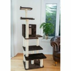GleePet GP78680723 66-Inch Cat Tree In Coffee Brown With Four Levels, Two Perches, Condo -Pet Supplies Sales Shop 4 4abef779 9ca0 41a4 899a 05b50b2b6246
