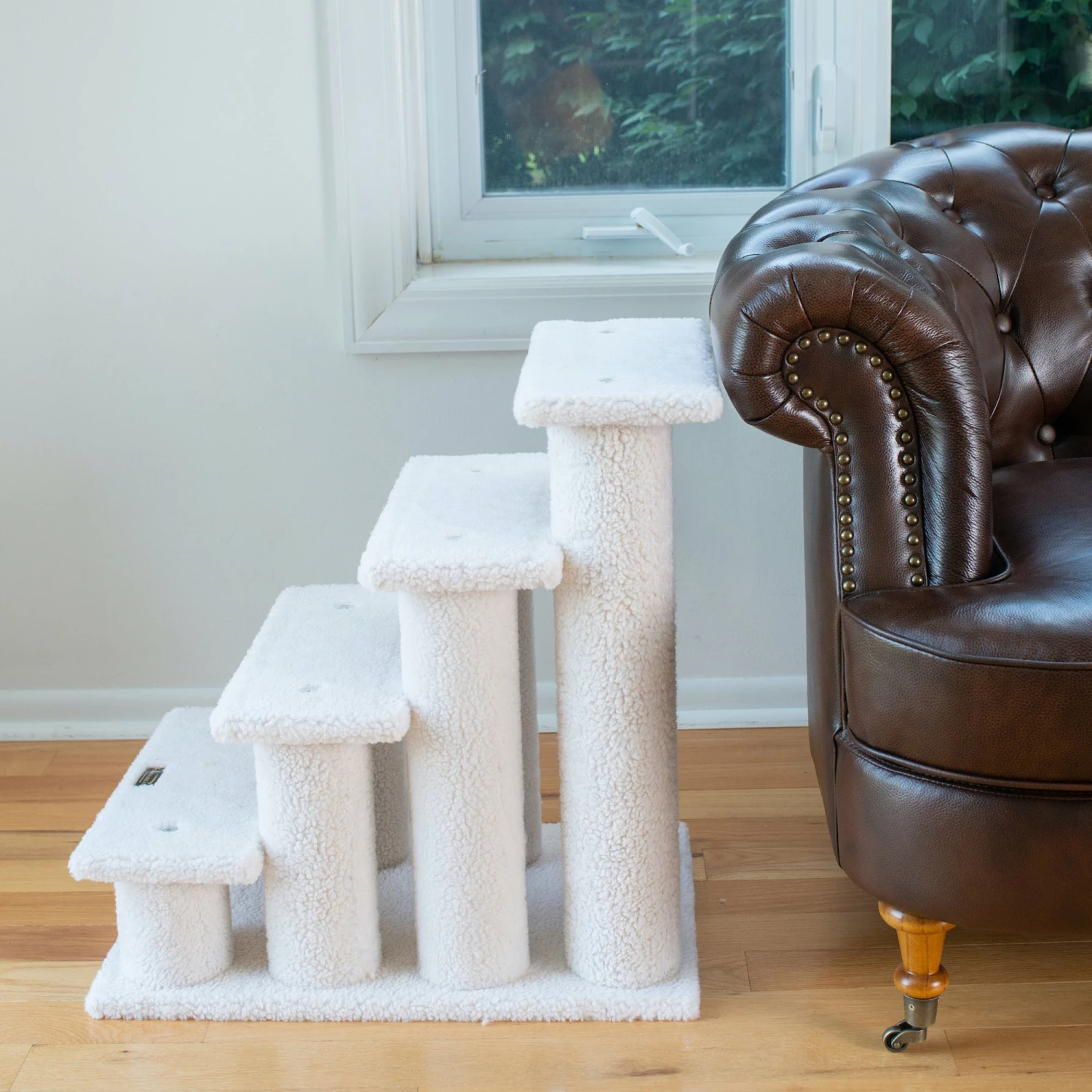 Armarkat 4 Steps Ramp For Dogs, Cats, Cat Step Stairs Ramp, 25"(L)x17"(W)x25"(H), B4001 6 Armarkat 4 Steps Ramp For Dogs, Cats, Cat Step Stairs Ramp, 25"(L)x17"(W)x25"(H), B4001 - Image 4