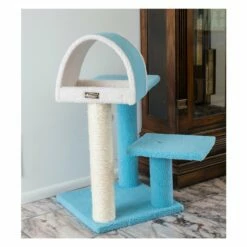 Armarkat Sky Blue 29" Cat Tree With Scratcher And Tunnel For Squeeze, Snoozing And Hiding, B2903 -Pet Supplies Sales Shop 4 dae8282c 0372 4eb3 83de 17e1f33fa112