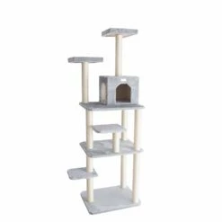 GleePet GP78740822 74-Inch Cat Tree With Seven Levels, Silver Gray -Pet Supplies Sales Shop 5 3f7ba98c 1be4 4bf1 98ea 602fe35c8ead