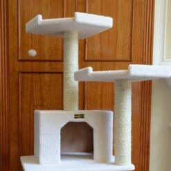 Armarkat B7801 Classic Cat Tree In Ivory, Jackson Galaxy Approved, Six Levels With Playhouse And Rope SwIng -Pet Supplies Sales Shop 5 80fc6c63 d05d 4dd8 ace9 6d9617f25f13