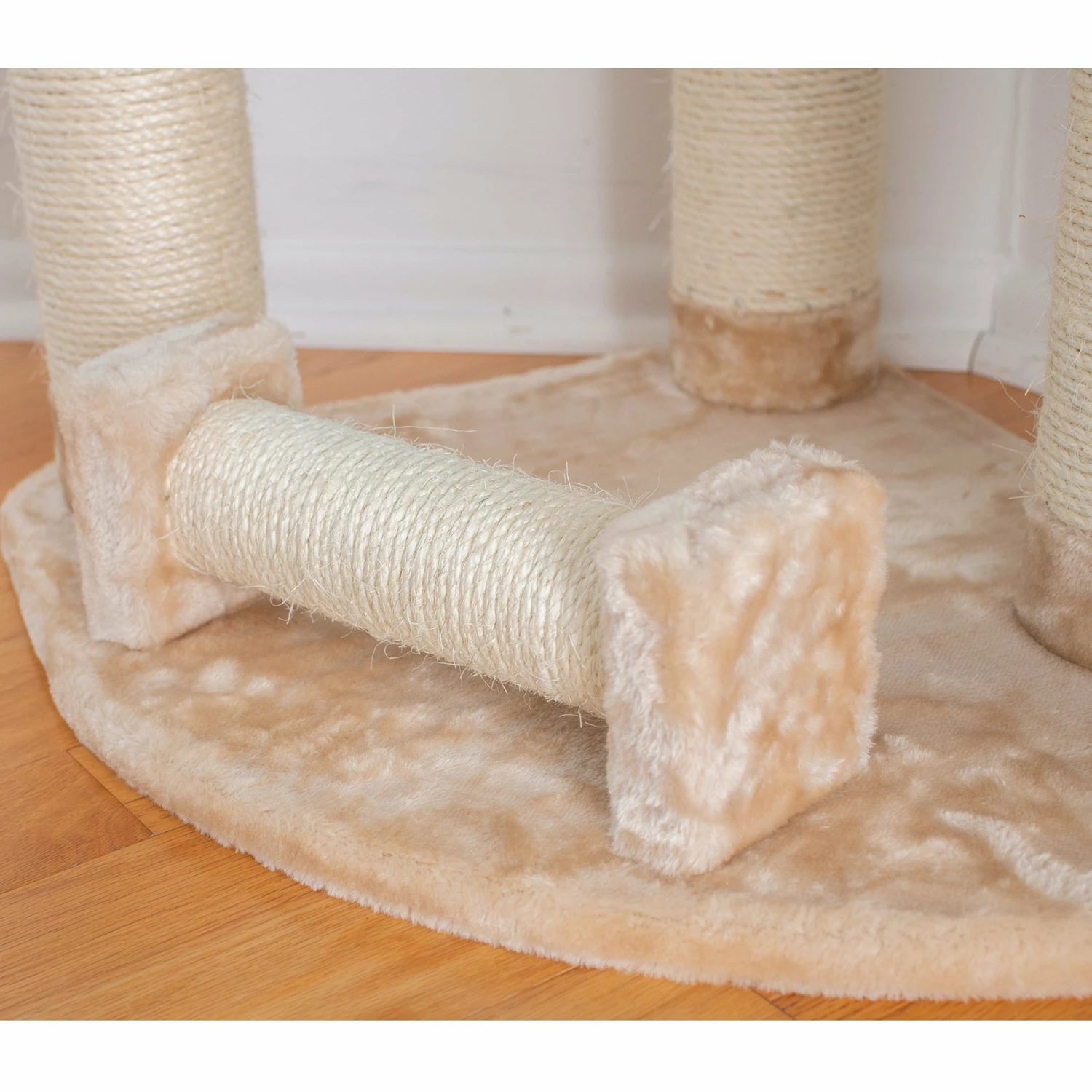 74 " H Press Wood Cat Tree With Cured Sisal Posts For Scratching, A7463 7 74 " H Press Wood Cat Tree With Cured Sisal Posts For Scratching, A7463 - Image 5