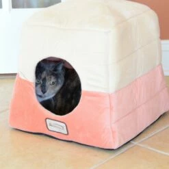 Armarkat 2-In-1 Cat Bed Cave Shape And Cuddle Pet Bed, Orange/Beige -Pet Supplies Sales Shop 5 9c98113d 66ff 4a1a 8d1d f904eb9da029