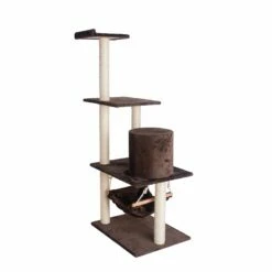 GleePet GP78590223 59-Inch Cat Tree In Coffee Brown With Condo And Hammock -Pet Supplies Sales Shop 5 a526f141 7372 4c5c 9de3 8cec98a8e9ed