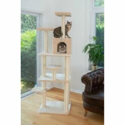 GleePet GP78740821 74-Inch Cat Tree With Seven Levels, Beige -Pet Supplies Sales Shop 5 b76a1756 e9d7 426e b761 b1b9d99a0ace