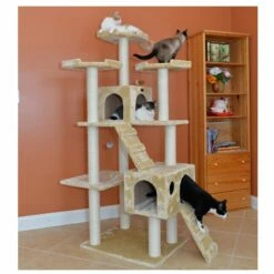 Armarkat 74" Multi-Level Cat Tree Large Cat Play Furniture With SratchhIng Posts, Large Playforms, A7401 Beige -Pet Supplies Sales Shop 5 ce0d5527 837e 4ce5 92e7 537898283633