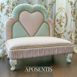 Valentina -Pet Supplies Sales Shop Aposentis pink green yellow gold heart shape luxury dog cat bed beds furniture exclusive accessories couch sofa house best expensive luxurious Interior Design quinta do lago london mo