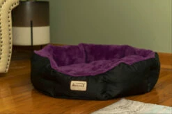 Armarkat Large, Soft Cat Bed In Purple And Black -Pet Supplies Sales Shop ArmarkatLarge SoftCatBedinPurpleandBlack004