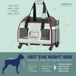 Katziela® Bone Cruiser PRO Pet Carrier With Removable Wheels And Telescopic Handle -Pet Supplies Sales Shop BoneCruiser Gray KAT PCBCG UD3 2b96d147 d374 42af beb1 258d658b9736