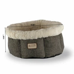 Cozy Cat Bed In Beige And Gray C105HHS/MB -Pet Supplies Sales Shop C105HHSMB DM 09921