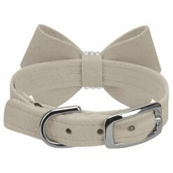Nouveau Bow 1/2" Cat Collar -Pet Supplies Sales Shop Doe Cat Collar Doe Nouveau Bow BK