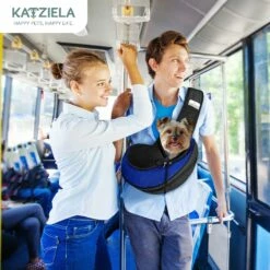 Katziela® Expandable Sling Bag - Front Shoulder Pet Carrier For Small Dog, Cat And Puppy -Pet Supplies Sales Shop ESB PetSling Blue 5 2f6864e6 39ca 4630 997f 987a6ebd91d5