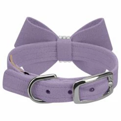 Nouveau Bow 1/2" Cat Collar -Pet Supplies Sales Shop French Lavender Cat Collar French Lavender Nouveau Bow BK