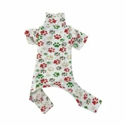 Holiday Paw Printed Pajamas