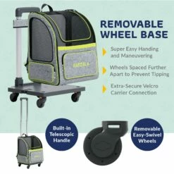 Katziela® Hybrid Adventurer Pet Backpack With Removable Wheels And Telescopic Handle -Pet Supplies Sales Shop HybridAdventurer Green WWBPG6 dd64a969 7cef 46c2 9bfa b2857699b74b