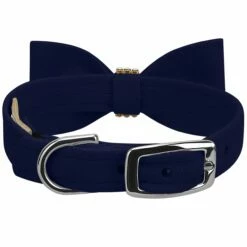 Aurora Borealis Giltmore Bow Tie 1/2" Cat Collar -Pet Supplies Sales Shop Indigo Cat Collar AB Giltmore Indigo Bow Tie BK