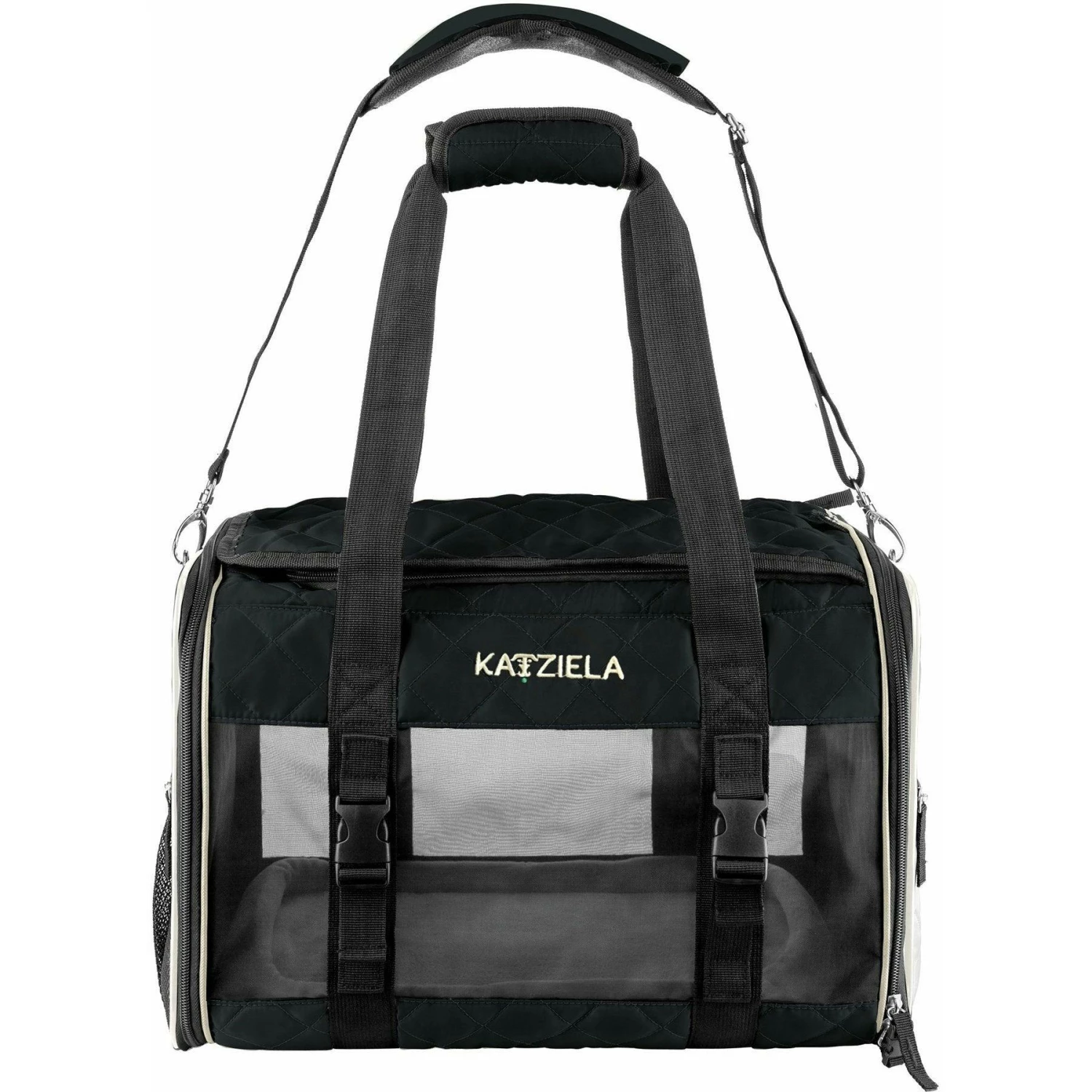 Katziela® Quilted Companion Pet Carrier - Comfortable 3 Katziela® Quilted Companion Pet Carrier - Comfortable