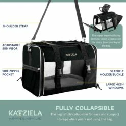 Katziela® Quilted Companion Pet Carrier - Comfortable 11 Katziela® Quilted Companion Pet Carrier - Comfortable -Pet Supplies Sales Shop KAT QCB 5848aa18 d871 48f2 befa a00cbb8fb2bc