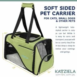 Katziela® Safari Sleeper Pet Carrier - Comfortable -Pet Supplies Sales Shop KAT WSOG SafariSleeper Green 2 1 f3408a63 7644 460b bdeb 3a981ff914e8