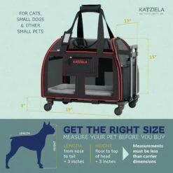 Katziela® Luxury Lorry PRO Pet Carrier With Removable Wheels And Telescopic Handle -Pet Supplies Sales Shop LuxuryLorry Red KAT PCLR UD5 ab56802e 2c93 4308 8685 c5047f4c1b2d