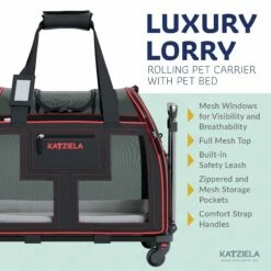 Katziela® Luxury Lorry PRO Pet Carrier With Removable Wheels And Telescopic Handle -Pet Supplies Sales Shop LuxuryLorry Red KAT PCLR UD6 e81c564d b5b2 4d87 9fa1 fe4bc2b1f482