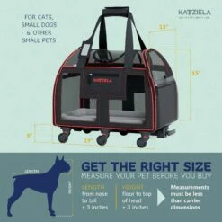 Katziela® Luxury Lorry Pet Carrier With Removable Wheels And Telescopic Handle -Pet Supplies Sales Shop LuxuryLorry Red KAT PCLR3 608005f6 3521 498a 9697 0a4e6e216d03