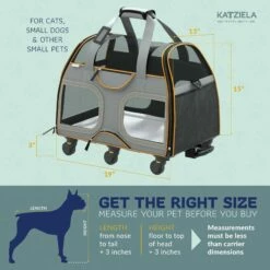 Katziela® Luxury Rider Pet Carrier With Removable Wheels And Telescopic Handle -Pet Supplies Sales Shop LuxuryRider Orange KAT PCCO3 c7278795 2a3c 4822 9134 0a8497a60f81