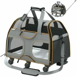 Katziela® Luxury Rider Pet Carrier With Removable Wheels And Telescopic Handle -Pet Supplies Sales Shop Luxury Rider Orange KAT PCCO d4b2e0f5 321a 4b5b 858f ea746adb23fa