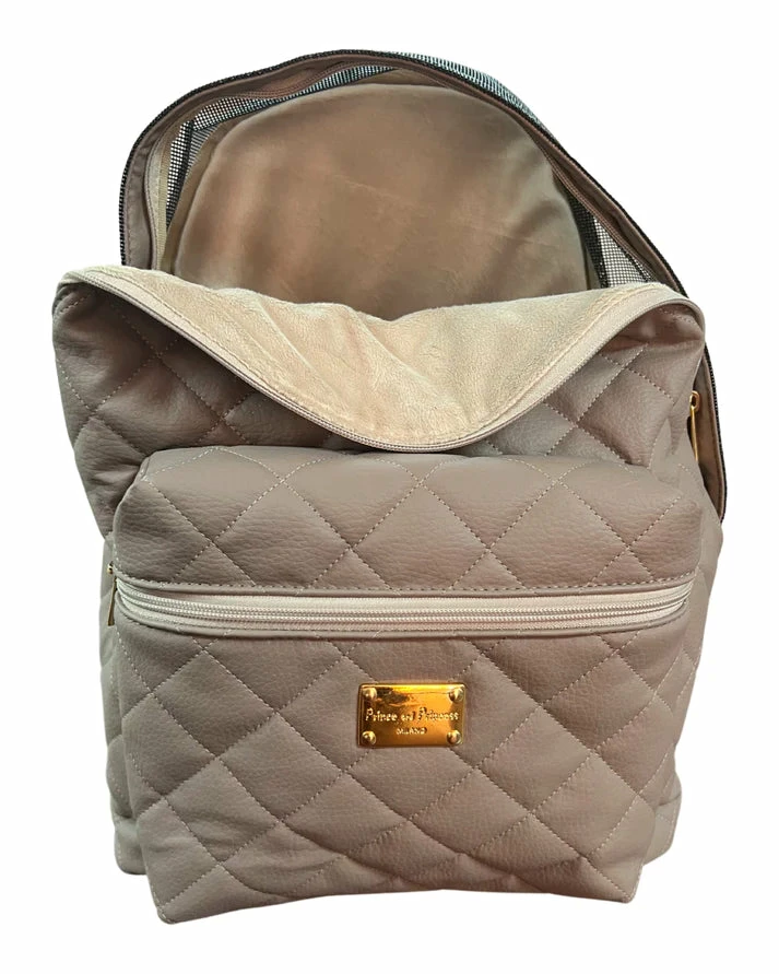 Backpack Dog Carrier - Taupe 4 Backpack Dog Carrier - Taupe - Image 2