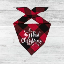 My First Christmas Red Plaid Dog Bandana -Pet Supplies Sales Shop MYFIRSTCHRISTMAS2022background 5016b9fd 769f 486f b3a0 1fd5ad483772