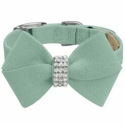 Nouveau Bow 1/2" Cat Collar -Pet Supplies Sales Shop Mint Cat Collar Mint Nouveau Bow FT