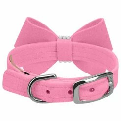 Nouveau Bow 1/2" Cat Collar -Pet Supplies Sales Shop PerfectPink Cat Collar PerfectPink Nouveau Bow BK