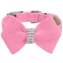 Nouveau Bow 1/2" Cat Collar -Pet Supplies Sales Shop PerfectPink Cat Collar PerfectPink Nouveau Bow FT