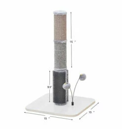 Urbane Durable Cat Scratcher With Rubber Massager & Teaser Ball -Pet Supplies Sales Shop Petpals001