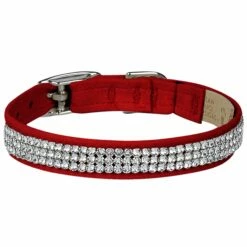 3 Row Giltmore 1/2" Cat Collar -Pet Supplies Sales Shop Red3RowGiltmore CatCollar FT